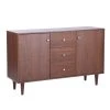 Dorfler Brown Storage Cabinet Sideboard With 2-Door and 3-Drawer by Homy Casa