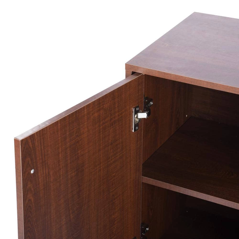 Dorfler Brown Storage Cabinet Sideboard With 2-Door and 3-Drawer by Homy Casa 7 Dorfler Brown Storage Cabinet Sideboard With 2-Door and 3-Drawer by Homy Casa - Image 5