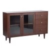 Gondorf Brown Storage Cabinet Sideboard With 2-Door and 3-Drawer by Homy Casa -Homy Casa Shop brown homy casa sideboards buffet tables gondorf 64 1000