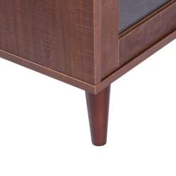 Gondorf Brown Storage Cabinet Sideboard With 2-Door and 3-Drawer by Homy Casa -Homy Casa Shop brown homy casa sideboards buffet tables gondorf 66 1000