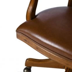 Kerri 25 in. Brown Upholstered Task Chair by Homy Casa -Homy Casa Shop brown homy casa task chairs kerri fa 1000