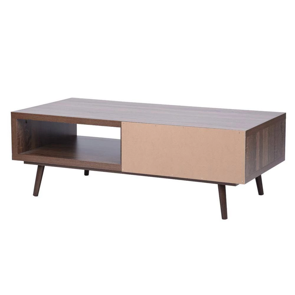 Luxsaan 47 in. Width Brown TV Stand With Storage 49 in. Fits by Homy Casa 7 Luxsaan 47 in. Width Brown TV Stand With Storage 49 in. Fits by Homy Casa - Image 5