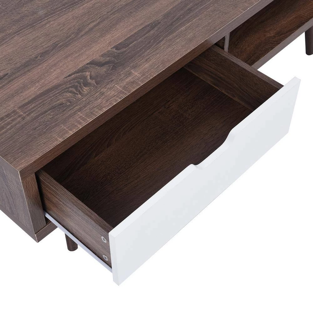 Luxsaan 47 in. Width Brown TV Stand With Storage 49 in. Fits by Homy Casa 10 Luxsaan 47 in. Width Brown TV Stand With Storage 49 in. Fits by Homy Casa - Image 8