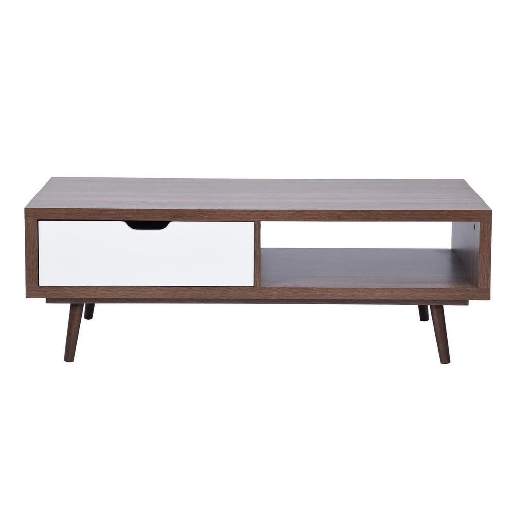 Luxsaan 47 in. Width Brown TV Stand With Storage 49 in. Fits by Homy Casa 5 Luxsaan 47 in. Width Brown TV Stand With Storage 49 in. Fits by Homy Casa - Image 3