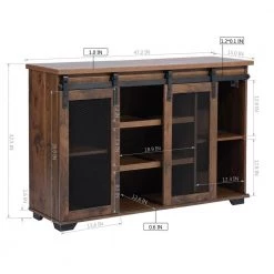 NEWBARN 47.2 in. Brown TV Stand with 1-Drawer Fits TV's up to 50 in by Homy Casa 16 NEWBARN 47.2 in. Brown TV Stand with 1-Drawer Fits TV's up to 50 in by Homy Casa -Homy Casa Shop brown homy casa tv stands newbarn coffee table drawer 44 1000