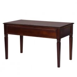 Mildred 50.4 in. Retangular Brown 3-Drawers Writing Desk by Homy Casa -Homy Casa Shop brown homy casa writing desks mildred 6318 1f 1000