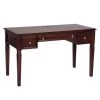 Mildred 50.4 in. Retangular Brown 3-Drawers Writing Desk by Homy Casa 2 Mildred 50.4 in. Retangular Brown 3-Drawers Writing Desk by Homy Casa -Homy Casa Shop brown homy casa writing desks mildred 6318 64 1000