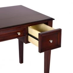 Mildred 50.4 in. Retangular Brown 3-Drawers Writing Desk by Homy Casa -Homy Casa Shop brown homy casa writing desks mildred 6318 76 1000