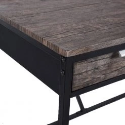 Scannah 47.2 in. Retangular Brown 1-Drawer Writing Desk by Homy Casa -Homy Casa Shop brown homy casa writing desks scannah a 76 1000