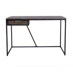 Scannah 47.2 in. Retangular Brown 1-Drawer Writing Desk by Homy Casa -Homy Casa Shop brown homy casa writing desks scannah a 77 1000
