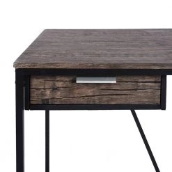 Scannah 47.2 in. Retangular Brown 1-Drawer Writing Desk by Homy Casa -Homy Casa Shop brown homy casa writing desks scannah a fa 1000