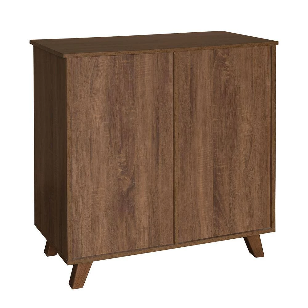 Latza Brown MDF 3-Levels Side Board by Homy Casa 6 Latza Brown MDF 3-Levels Side Board by Homy Casa - Image 5