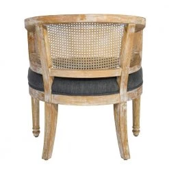 Ronit Charcoal Upholstered Solid Wood Arm Chair by Homy Casa -Homy Casa Shop charcoal homy casa accent chairs hd ronit 1f 1000