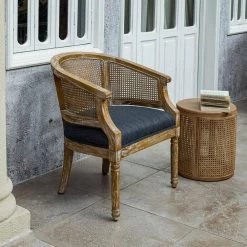 Ronit Charcoal Upholstered Solid Wood Arm Chair by Homy Casa -Homy Casa Shop charcoal homy casa accent chairs hd ronit 31 1000