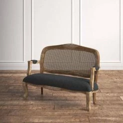 Raynne 52 in. Black Fabric Upholstered 2-Seater Loveseat by Homy Casa -Homy Casa Shop charcoal homy casa loveseats hd raynne 1f 1000