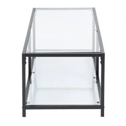 Justin 43.3 in. Clear Rectangle Glass Coffee Table by Homy Casa 19 Justin 43.3 in. Clear Rectangle Glass Coffee Table by Homy Casa -Homy Casa Shop clear homy casa console tables justin b 1f 1000