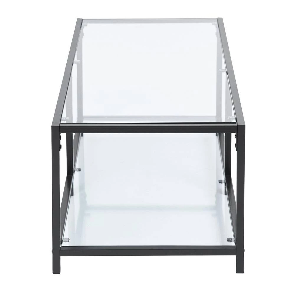 Justin 43.3 in. Clear Rectangle Glass Coffee Table by Homy Casa 9 Justin 43.3 in. Clear Rectangle Glass Coffee Table by Homy Casa - Image 7