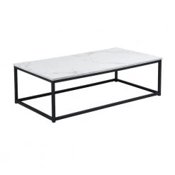 Facto Frame Coffee Table Metal Frame Marble by Homy Casa