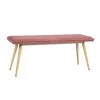 Nuhu Cora Fabric Upholstered Oak Metal Legs Bench 18.3 in. H x 45.3 in. W x 15.3 in. D by Homy Casa 2 Nuhu Cora Fabric Upholstered Oak Metal Legs Bench 18.3 in. H x 45.3 in. W x 15.3 in. D by Homy Casa -Homy Casa Shop cora homy casa bedroom benches hd nuhu cora oak leg 64 1000