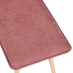 Nuhu Cora Fabric Upholstered Oak Metal Legs Bench 18.3 in. H x 45.3 in. W x 15.3 in. D by Homy Casa -Homy Casa Shop cora homy casa bedroom benches hd nuhu cora oak leg fa 1000