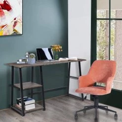 Boga Coral Fabric Task Chair With Non-Adjustable Arms by Homy Casa -Homy Casa Shop coral homy casa task chairs hd boga coral 31 1000