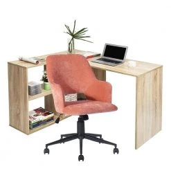 Boga Coral Fabric Task Chair With Non-Adjustable Arms by Homy Casa -Homy Casa Shop coral homy casa task chairs hd boga coral 77 1000