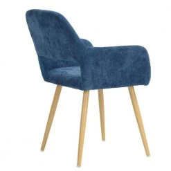 Cromwell Dark Blue Fabric Upholstered Arm Dining Chair by Homy Casa 21 Cromwell Dark Blue Fabric Upholstered Arm Dining Chair by Homy Casa -Homy Casa Shop dark blue 1 piece homy casa dining chairs cromwell dark blue sd 1f 1000