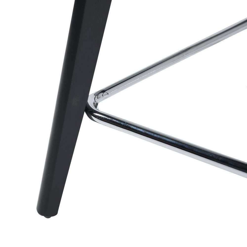 Adalgis 39.4 in. Dark Blue High Back Metal Frame Bar Stool 25.6 in. Seat Height by Homy Casa 11 Adalgis 39.4 in. Dark Blue High Back Metal Frame Bar Stool 25.6 in. Seat Height by Homy Casa - Image 9