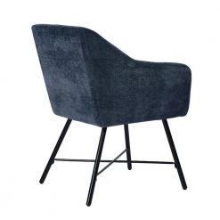 Mccready Black Armchair (Set of 2) by Homy Casa -Homy Casa Shop dark blue homy casa dining chairs rekik 2pcs 1f 1000