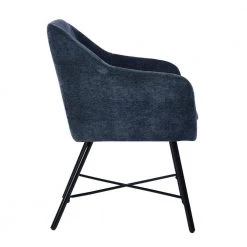 Mccready Black Armchair (Set of 2) by Homy Casa -Homy Casa Shop dark blue homy casa dining chairs rekik 2pcs 4f 1000