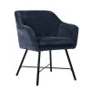 Mccready Black Armchair (Set of 2) by Homy Casa -Homy Casa Shop dark blue homy casa dining chairs rekik 2pcs 64 1000