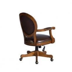 Hetty 25.2 in. Dark Brown Upholstered Task Chair by Homy Casa -Homy Casa Shop dark brown homy casa task chairs hetty 1f 1000