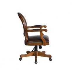 Hetty 25.2 in. Dark Brown Upholstered Task Chair by Homy Casa -Homy Casa Shop dark brown homy casa task chairs hetty 4f 1000