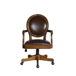 Hetty 25.2 in. Dark Brown Upholstered Task Chair by Homy Casa -Homy Casa Shop dark brown homy casa task chairs hetty c3 1000