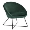 HD-Doumbia Black Metal Green Velvet Fabric Accent Chair by Homy Casa 1 HD-Doumbia Black Metal Green Velvet Fabric Accent Chair by Homy Casa -Homy Casa Shop dark green homy casa accent chairs hd doumbia dgreen a 64 1000
