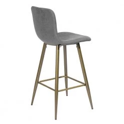 Scargill 39.8 in. Dark Grey Low Back Metal Frame Cushioned Bar Stool with Fabric Seat (Set of 2) by Homy Casa 15 Scargill 39.8 in. Dark Grey Low Back Metal Frame Cushioned Bar Stool with Fabric Seat (Set of 2) by Homy Casa -Homy Casa Shop dark grey homy casa bar stools hd scargill bar dark grey 1f 1000