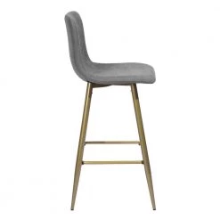 Scargill 39.8 in. Dark Grey Low Back Metal Frame Cushioned Bar Stool with Fabric Seat (Set of 2) by Homy Casa 14 Scargill 39.8 in. Dark Grey Low Back Metal Frame Cushioned Bar Stool with Fabric Seat (Set of 2) by Homy Casa -Homy Casa Shop dark grey homy casa bar stools hd scargill bar dark grey 4f 1000