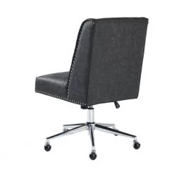 Suttner Dark Grey Upholstered Office Chair Task Chair by Homy Casa -Homy Casa Shop dark grey homy casa task chairs suttner 2501 1f 1000