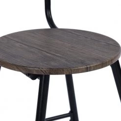 Peat 3-Piece Dark Wood Breakfast Table Chair Set by Homy Casa -Homy Casa Shop dk wood homy casa dining room sets hd peat jm lmkz 66 1000