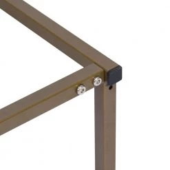 Adria 13.4 in, White Square Faux Marble Coffee Table Set with 2 Pieces by Homy Casa -Homy Casa Shop gold homy casa coffee tables adria coffee table set gold leg 66 1000