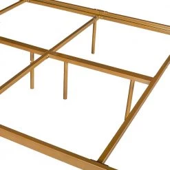 Gold Full Size Standard Metal Platform Bed by Homy Casa -Homy Casa Shop gold homy casa panel beds rayjon full gold 44 1000