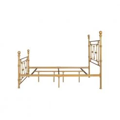 Gold Full Size Standard Metal Platform Bed by Homy Casa -Homy Casa Shop gold homy casa panel beds rayjon full gold 4f 1000