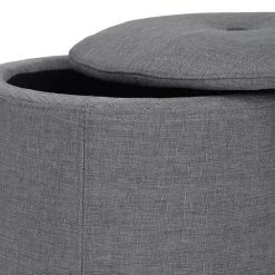 Whakamaru Grey Storage Ottoman by Homy Casa 14 Whakamaru Grey Storage Ottoman by Homy Casa -Homy Casa Shop gray fabric homy casa ottomans whakamaru grey lmkz 1f 1000