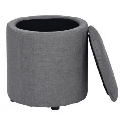 Whakamaru Grey Storage Ottoman by Homy Casa 11 Whakamaru Grey Storage Ottoman by Homy Casa -Homy Casa Shop gray fabric homy casa ottomans whakamaru grey lmkz 66 1000