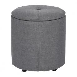 Whakamaru Grey Storage Ottoman by Homy Casa 12 Whakamaru Grey Storage Ottoman by Homy Casa -Homy Casa Shop gray fabric homy casa ottomans whakamaru grey lmkz c3 1000
