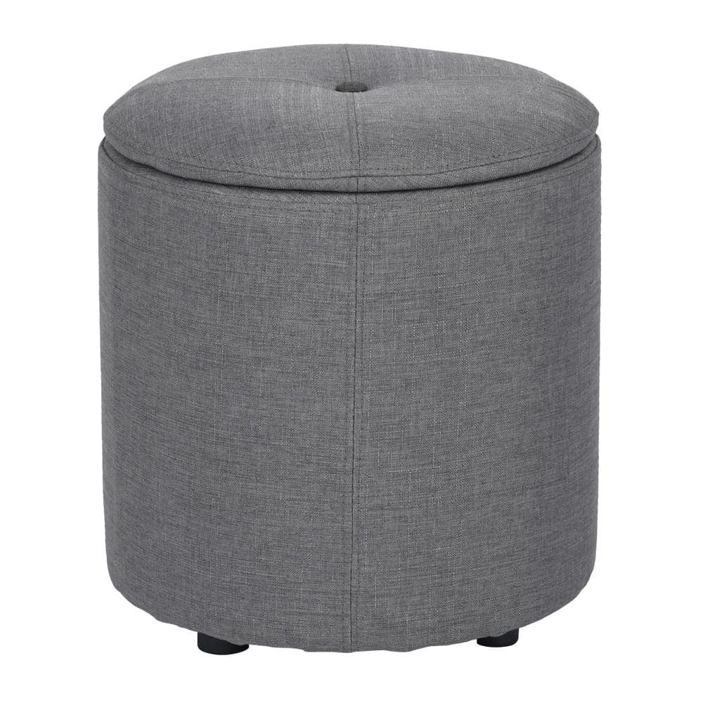 Whakamaru Grey Storage Ottoman by Homy Casa 6 Whakamaru Grey Storage Ottoman by Homy Casa - Image 4