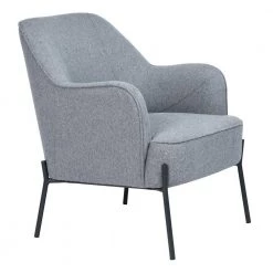 Dugan Gray Upholstered Accent Chair by Homy Casa -Homy Casa Shop gray homy casa accent chairs dugan grey 1f 1000