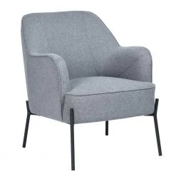 Dugan Gray Upholstered Accent Chair by Homy Casa -Homy Casa Shop gray homy casa accent chairs dugan grey 4f 1000
