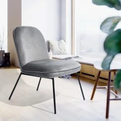 Leisure Chair Gray Side Chair Accent (Set of 2) by Homy Casa 15 Leisure Chair Gray Side Chair Accent (Set of 2) by Homy Casa -Homy Casa Shop gray homy casa accent chairs mooney grey a 4f 1000