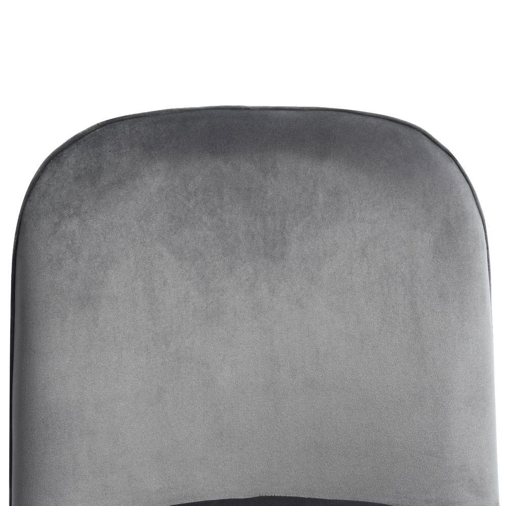 Leisure Chair Gray Side Chair Accent (Set of 2) by Homy Casa 10 Leisure Chair Gray Side Chair Accent (Set of 2) by Homy Casa - Image 8